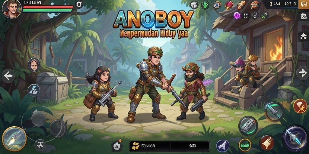Tampilan antarmuka ANOBOY yang bersih dan terorganisir.