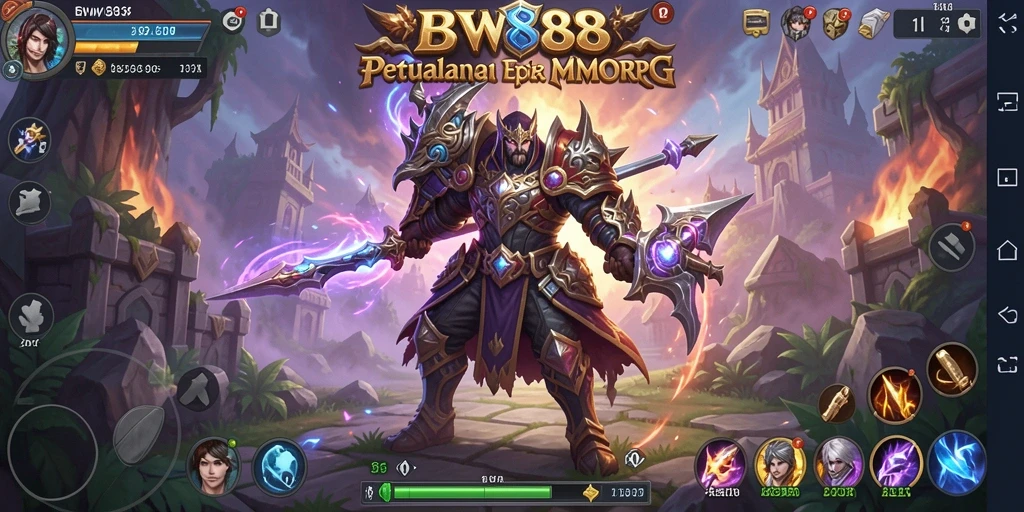 Tampilan gameplay menarik di dunia fantastis BW888.