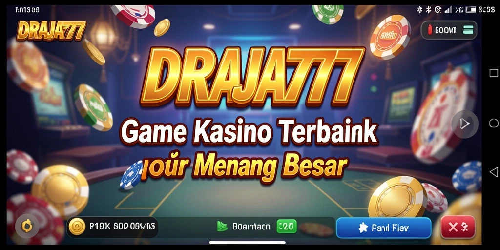 Screenshot DRAJA777 menampilkan gameplay seru kasino yang menarik.