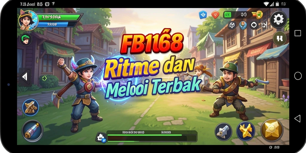 Screenshot gameplay FB168 menunjukkan pengalaman musik interaktif.