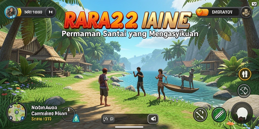 Tangkapan layar RARA22 menunjukkan gameplay yang penuh warna dan menarik.