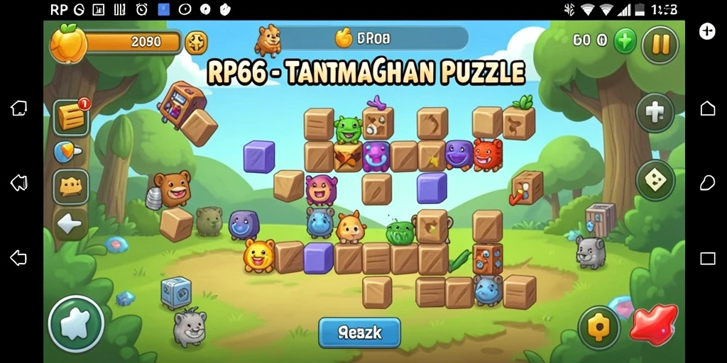 Tampilan gameplay RP66 yang penuh warna dan menantang.