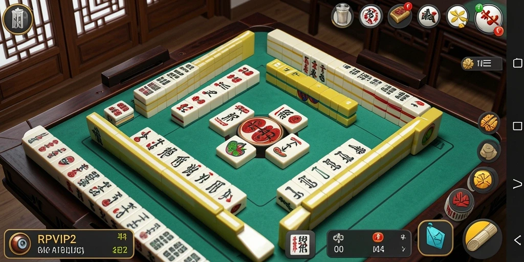 Tampilan gameplay Mahjong yang menarik dari RPVIP2.