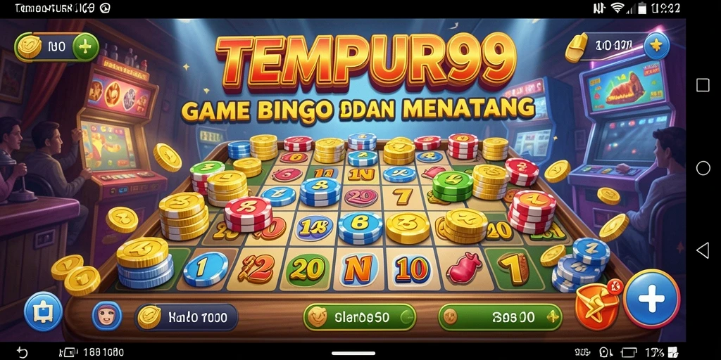 Tampilan gameplay seru di TEMPUR99, sempurna untuk penggemar Bingo.