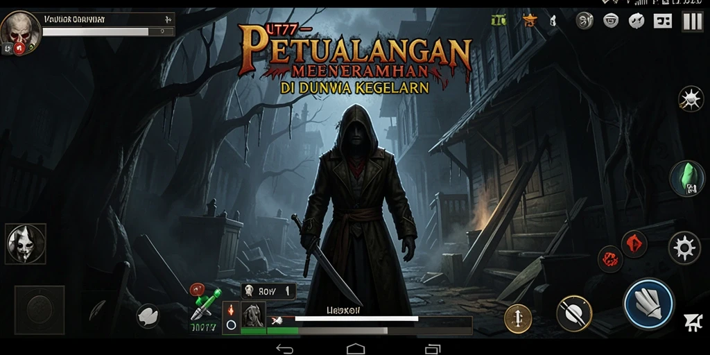 Screenshot gameplay UT77 menunjukkan suasana menyeramkan yang menggigit.