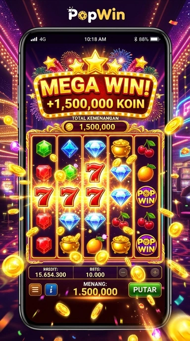 Tampilan utama aplikasi popwin yang intuitif.